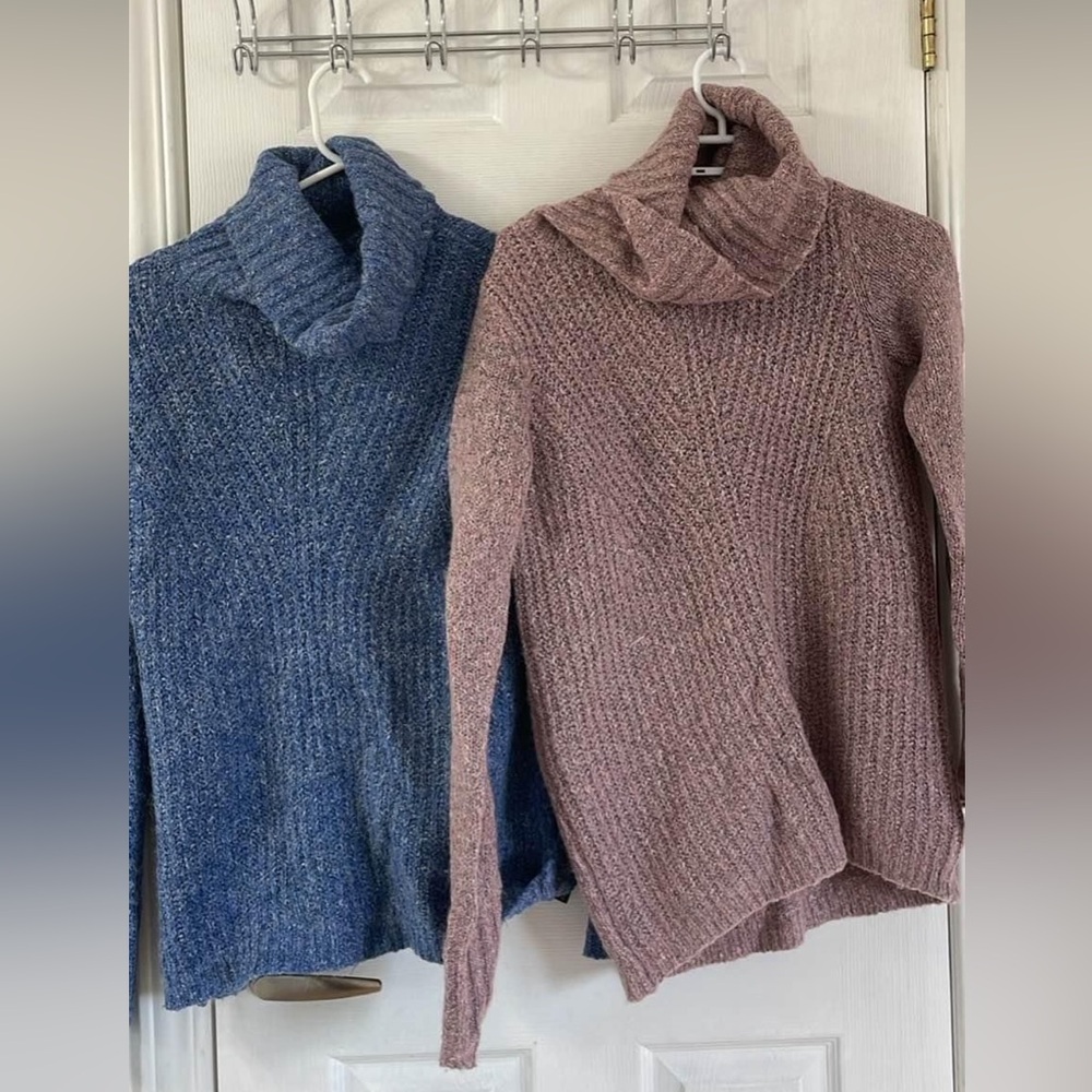 2 RW&CO turtle neck sweaters